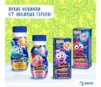 Danone перезапустил линейку молочных продуктов под брендом «Смешарики»