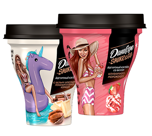 Йогуртные коктейли SHAKE&GO от бренда «Даниссимо» вошли в топ-3 продуктовых инноваций России*