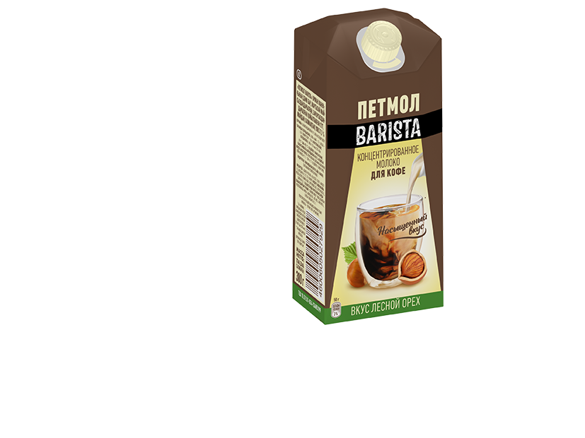 Концентрированное молоко Barista для кофе (вкус лесной орех)